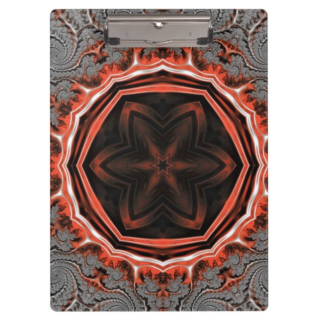 Klappe Kaleidoskop Flames Klemmbrett (Vorderseite)