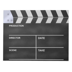 Klappe Kino Notizblock