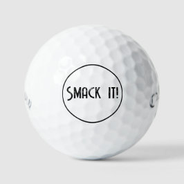 Klappern Sie mit den lustigen Golfbälle