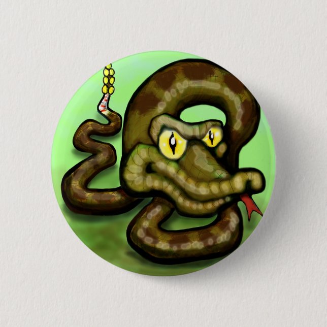 Klapperschlange Button (Vorderseite)