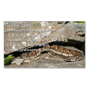 Klapperschlange im Shenandoah-Nationalpark Magnetische Visitenkarte