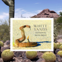 Klapperschlange vor White Sands