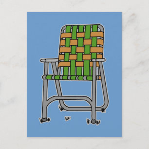Klappgartenstuhl Postkarte