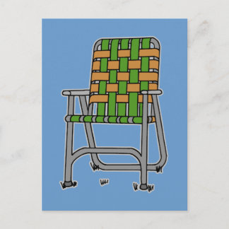 Klappgartenstuhl Postkarte