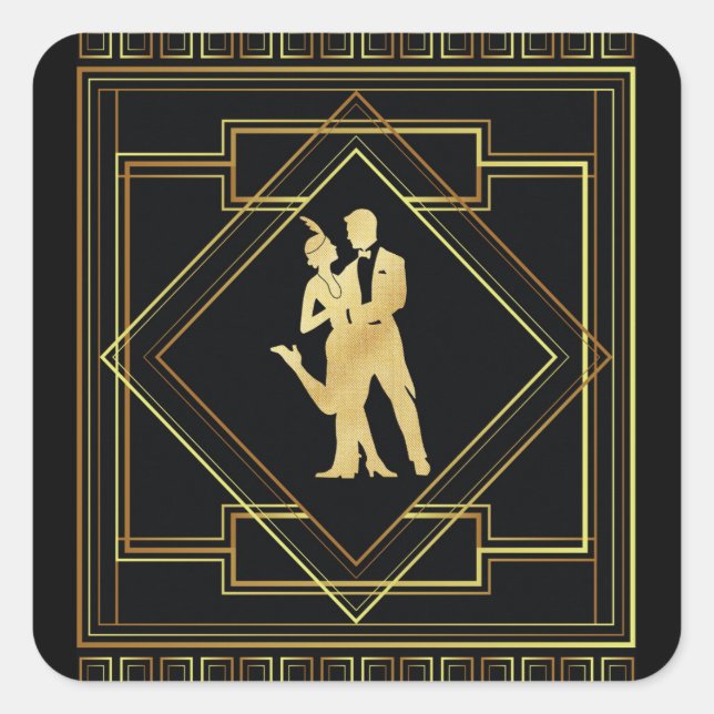 Klappkleber Quadratischer Aufkleber (Vorderseite)