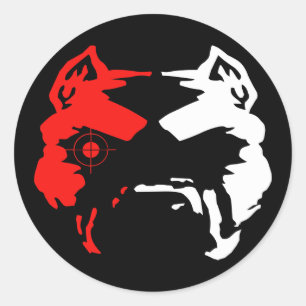 Klappkleber Runder Aufkleber