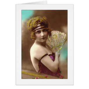 Klappmädchen lila mit Ventilator