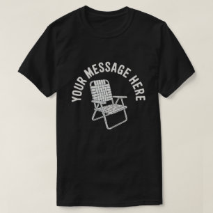 Klappstuhl mit individuellem Aufdruck Minimalistis T-Shirt