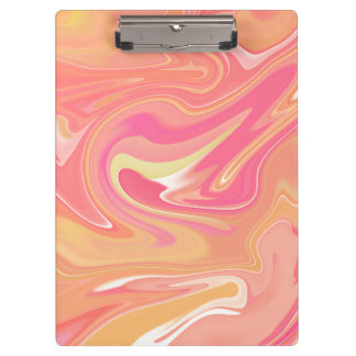 Klapptafel aus orangefarbenem Marmor Klemmbrett