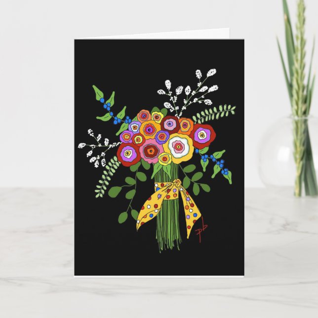 Klappte Freundschaftskarte. Dankeskarte (Vorderseite)