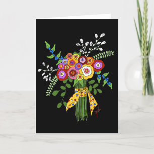 Klappte Freundschaftskarte. Dankeskarte