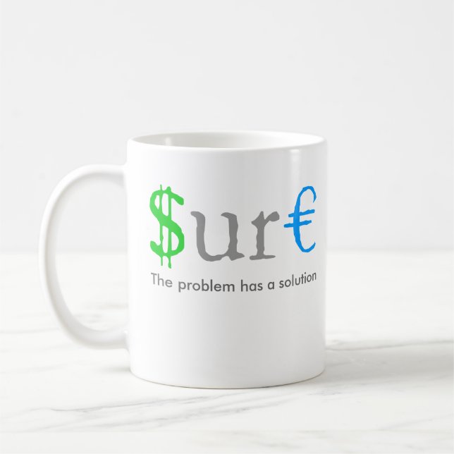 Klar Geld Tasse (Links)
