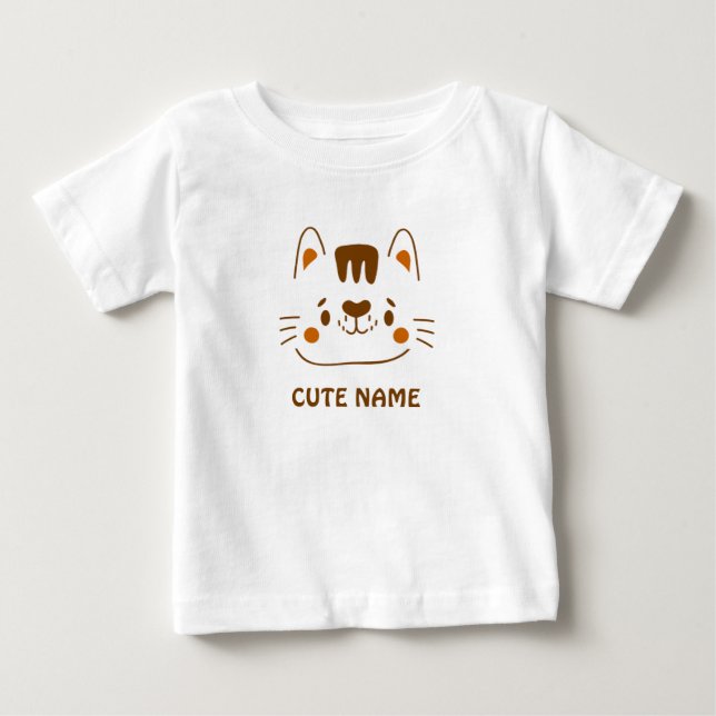 klar Niedlich Baby T-shirt (Vorderseite)