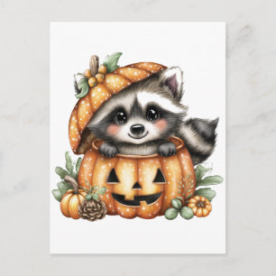 Klar, spielerisch in Pumpkin Postkarte