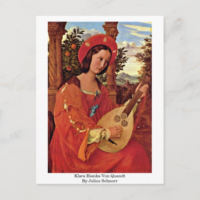 Klara Bianka Von Quandt von Julius Schnorr Postkarte (Vorderseite)