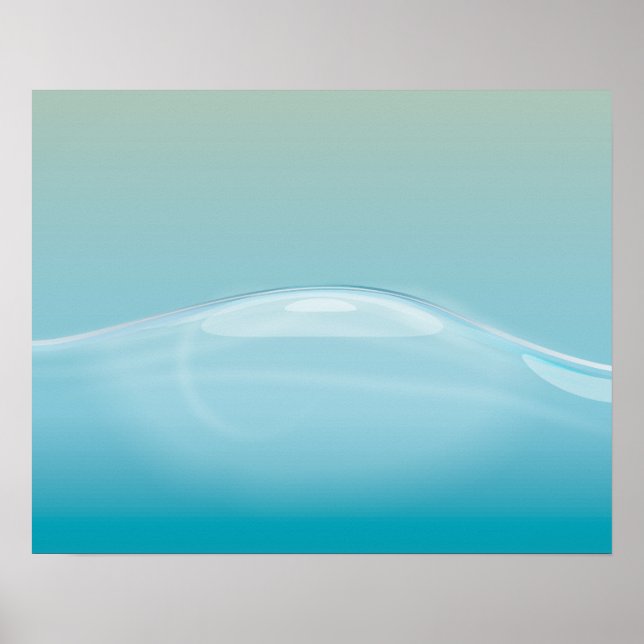 Klare Blaue Wasser Poster (Vorne)