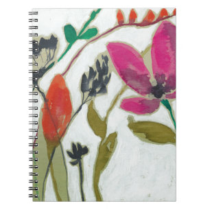Klare Blumen Notizblock