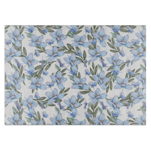 Klare Eleganz: Transparente blaue und grüne Botani Schneidebrett