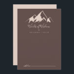 Klare Gebirgslandzeiten Worte der Weisheit Hinweiskarte<br><div class="desc">Diese klare Berglandkarte ist perfekt für eine rustikale Hochzeit. Das Design besticht durch einen idyllischen,  beigefarbenen Berg in Aquarelltönen. Diese Karten sind ideal für Hochzeiten,  Brautparty,  Babydusche,  Graduiertenfest u.v.m. Personalisieren Sie die Karten mit den Namen der Braut und Bräutigam,  den Eltern,  die Sie werden oder Absolvent.</div>
