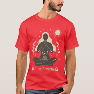 Klare Gedanken, einfach atmen Yoga-Zitat vintage T-Shirt