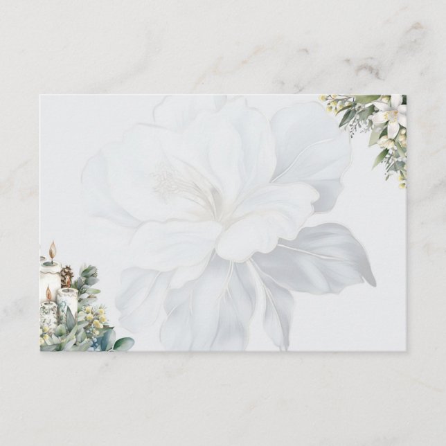 Klare leere Rezeptkarte Begleitkarte (Vorderseite)