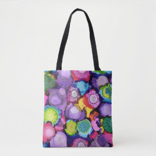 Klare lila abstrakte Tasche