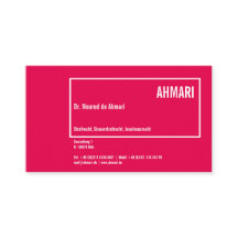 Klare Linie Visitentenkarte