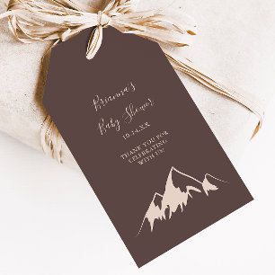 Klare Mountain Country Baby Dusche Geschenkanhänger