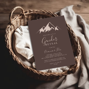 Klare Party für das Geschlecht in Bergregionen Einladung