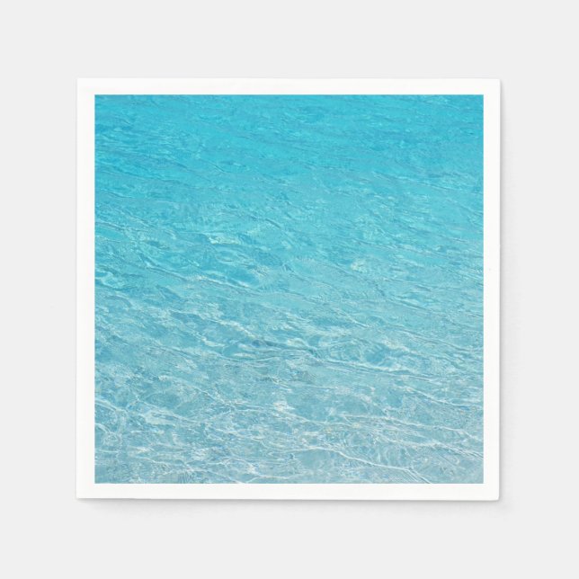 Klare Ruhe im blauen Meer Serviette (Vorderseite)