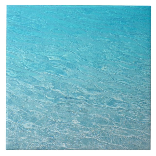 Klare, ruhige blaue See Fliese (Vorderseite)