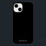 Klare schwarze iPhone-Hülle mit Namen Case-Mate iPhone 14 Hülle<br><div class="desc">Klare schwarze iPhone-Hülle mit veränderbarem Text,  wo Sie Ihren Namen oder einen anderen Text hinzufügen können</div>