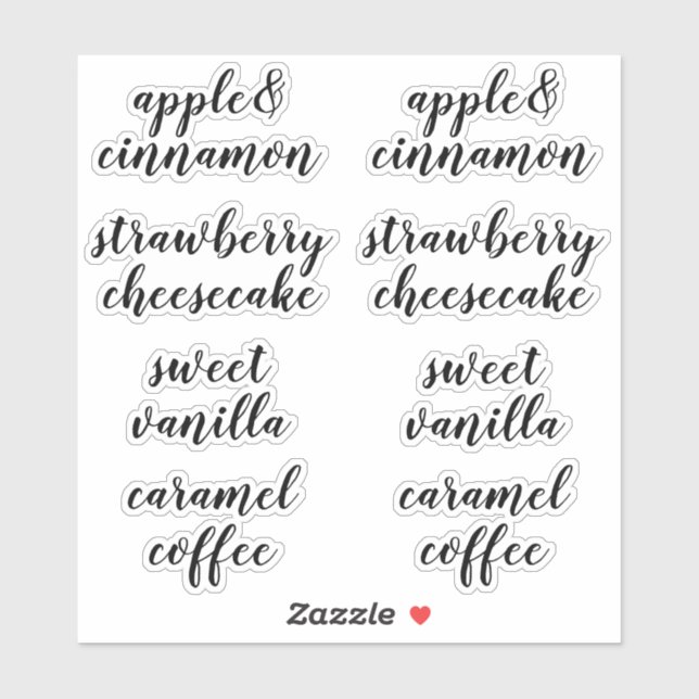 Klare Sojakonzen und Seifenspuren Aufkleber (Blatt)