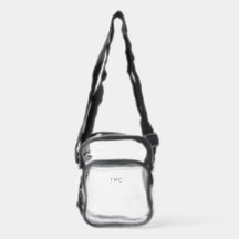 Klare Stadion-Tasche Monogramm Anfangsbuchstaben K