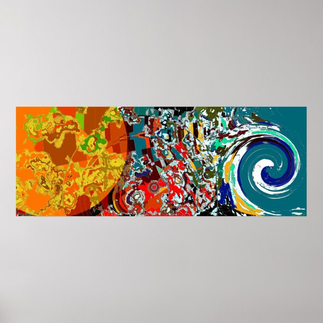 Klare Verwirrtheit - Abstraktes Poster (Vorne)