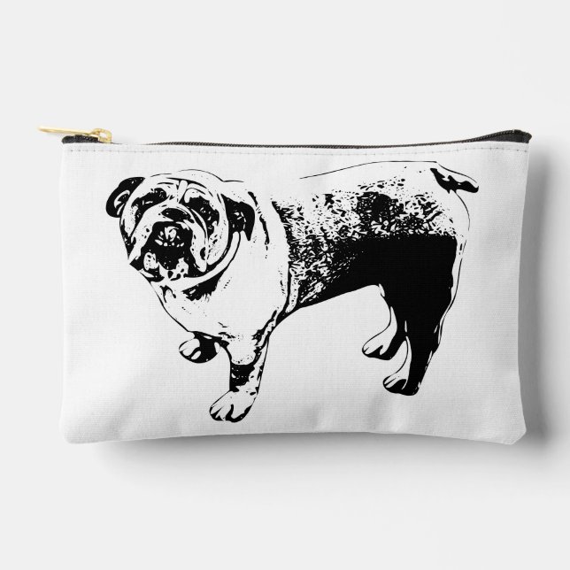 Klare Zips, klare Markierung Zubehörtasche (Vorderseite)