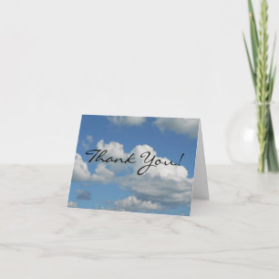 Klarer blauer Himmel Dankeskarte