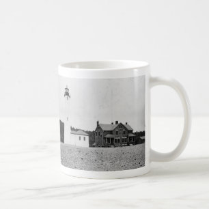 Klarer Punkt-Leuchtturm Tasse