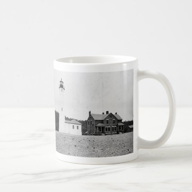 Klarer Punkt-Leuchtturm Tasse (Rechts)