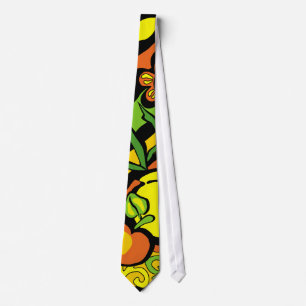 klarer Vase mit Blumen Krawatte