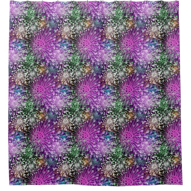 Klares pickeliges Muster Duschvorhang (Vorderseite)