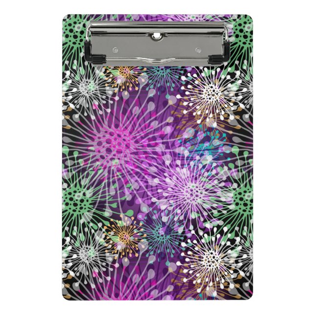 Klares pickeliges Muster Mini Klemmbrett (Vorderseite)