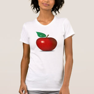 Klares rotes Apple T-Shirt