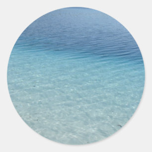 Klares Wasser Runder Aufkleber