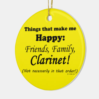 Klarheit macht mich glücklich keramik ornament