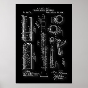 Klarinet Patent Poster
