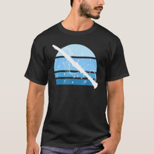 Klarinette Ästhetik Retro Klarinettist Vintage T-Shirt