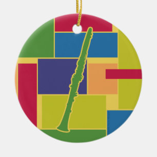Klarinette Colorblocks Ornament