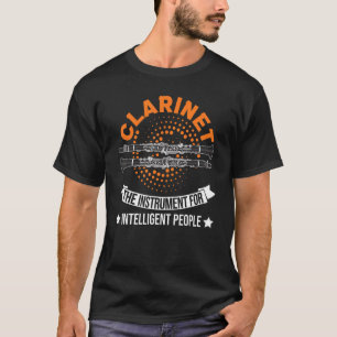 Klarinette des Instruments für intelligente Mensch T-Shirt