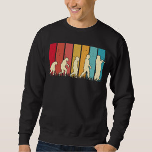 Klarinette Evolution Retro Klarinettist Vintage Sweatshirt